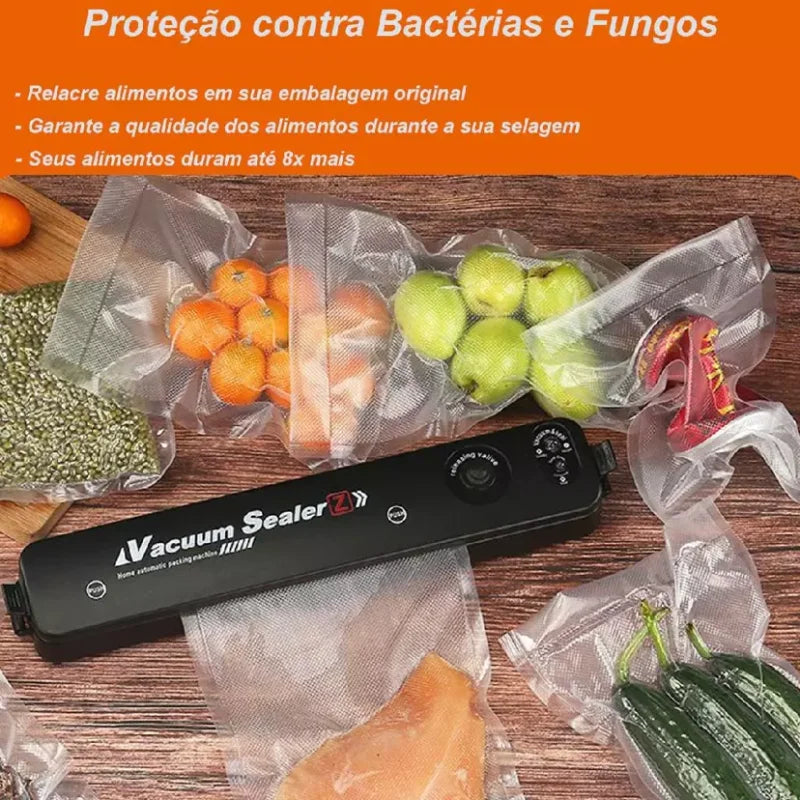 Máquina Seladora Automática a Vácuo de Alimentos Bivolt