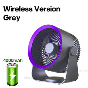 Mini Ventilador Elétrico KINSCOTER Sem Fio Portátil