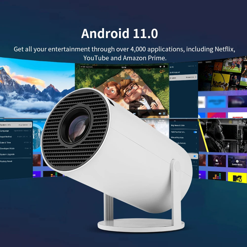 Mini Projetor 4K Android PROGAGA HY300