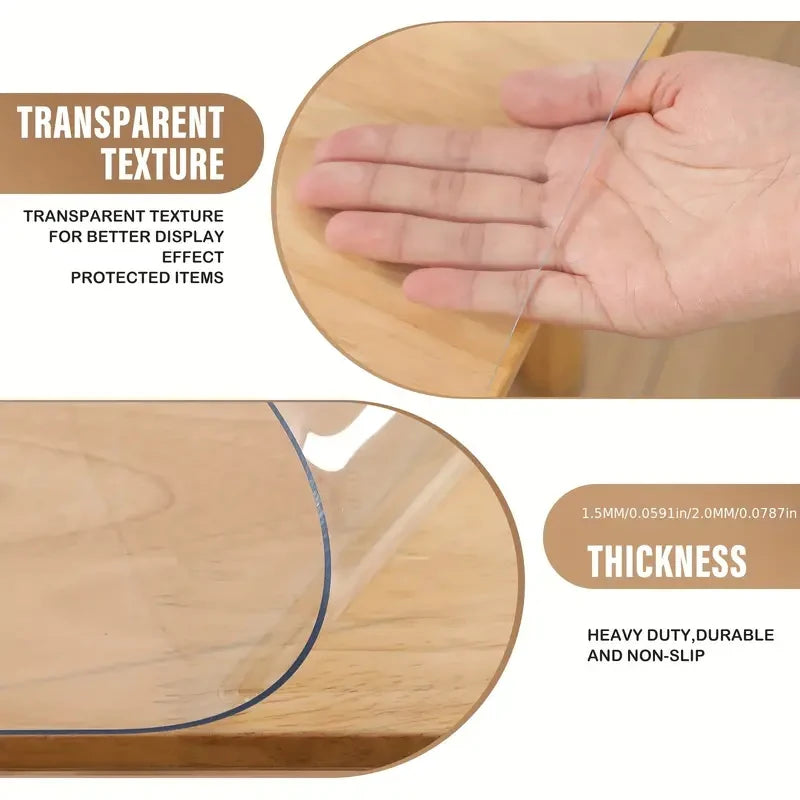 Toalha de Mesa Transparente em PVC Impermeável