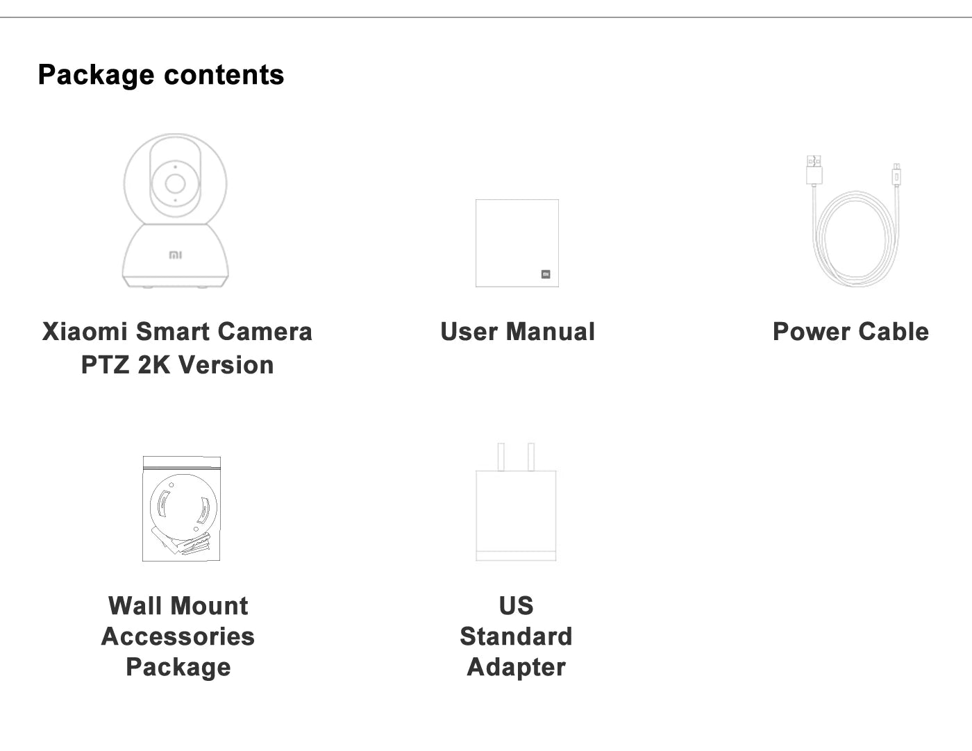 Câmera Inteligente de Segurança 360º Doméstica Xiaomi, Modelo Mi PTZ, Webcam 2K, 1296P, 3 Megapixels, Com Detecção Humana A.I. e Visão Noturna