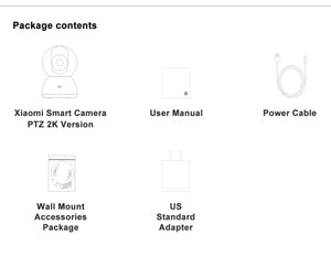 Câmera Inteligente de Segurança 360º Doméstica Xiaomi, Modelo Mi PTZ, Webcam 2K, 1296P, 3 Megapixels, Com Detecção Humana A.I. e Visão Noturna