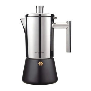 Cafeteira Italiana Easyworkz Diego Espresso Maker em Aço Inoxidável